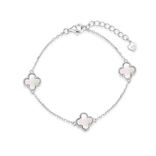 Silver bracelet with semi-precious stone