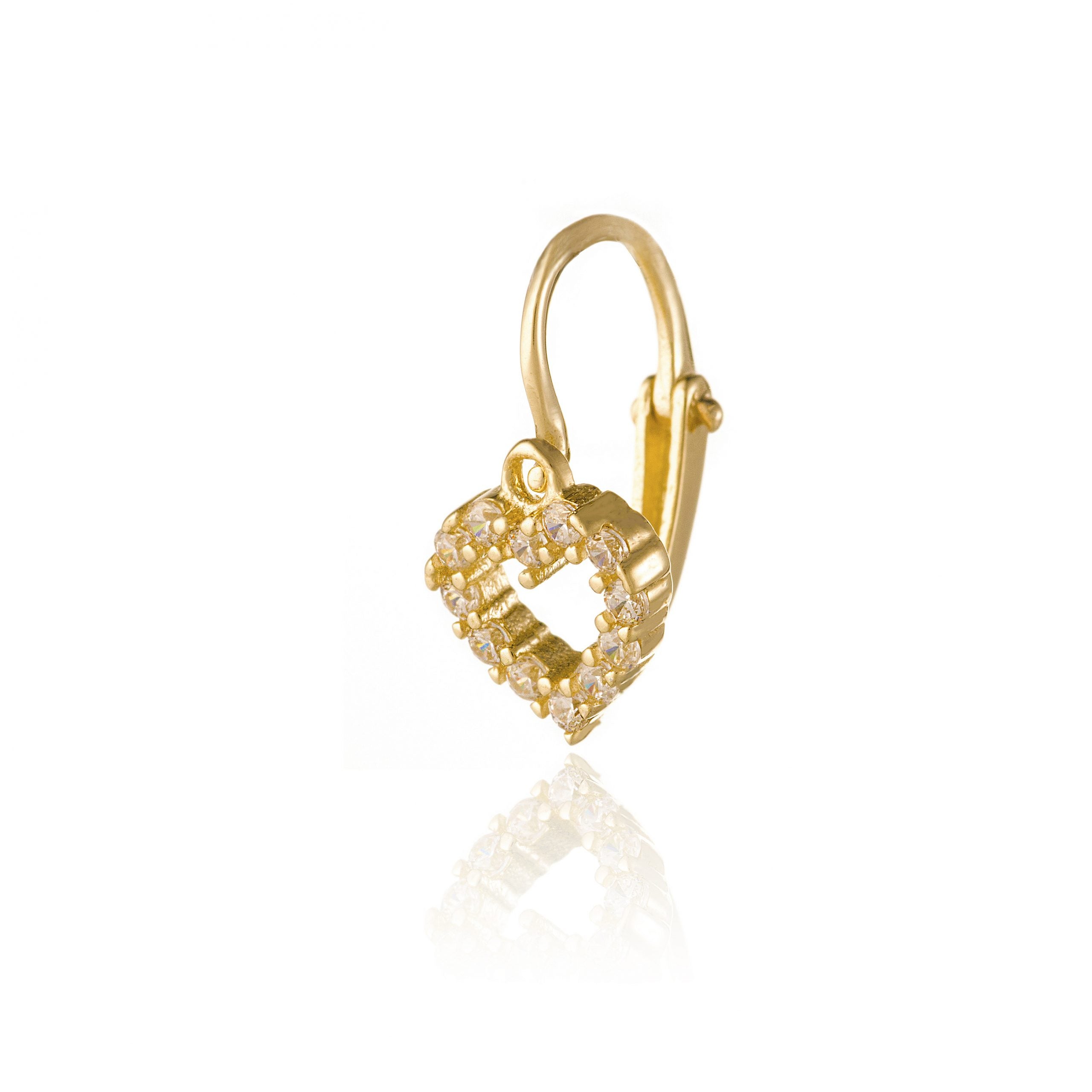 Gold earrings