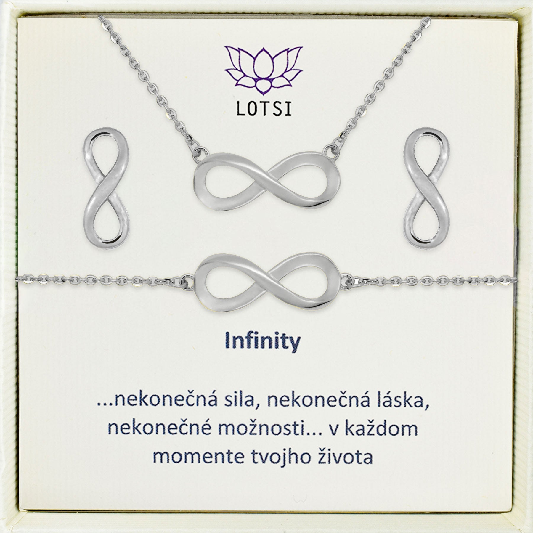 Infinity silver set