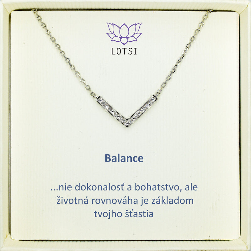 Strieborná retiazka Balance