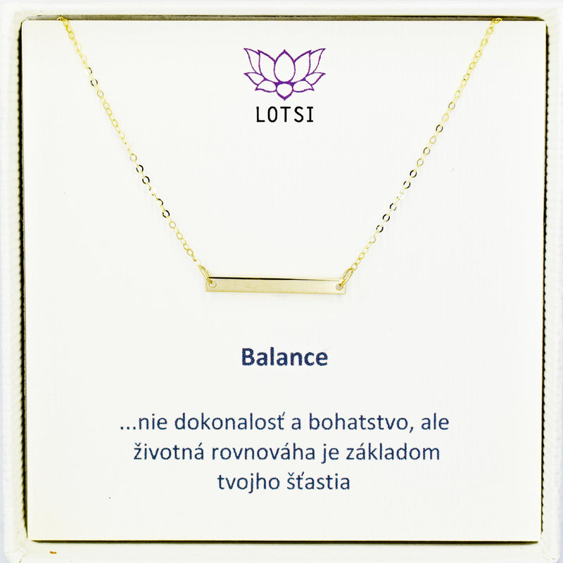 Balance gold chain