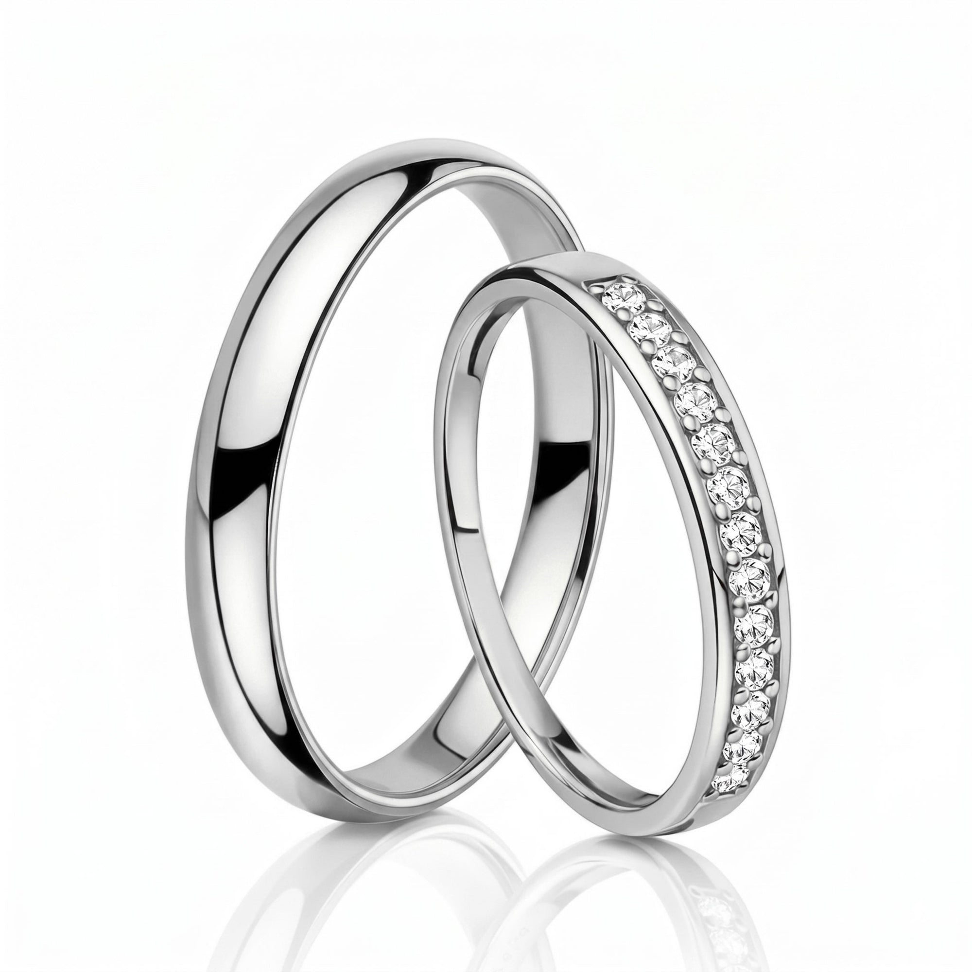 Gold rings - pair