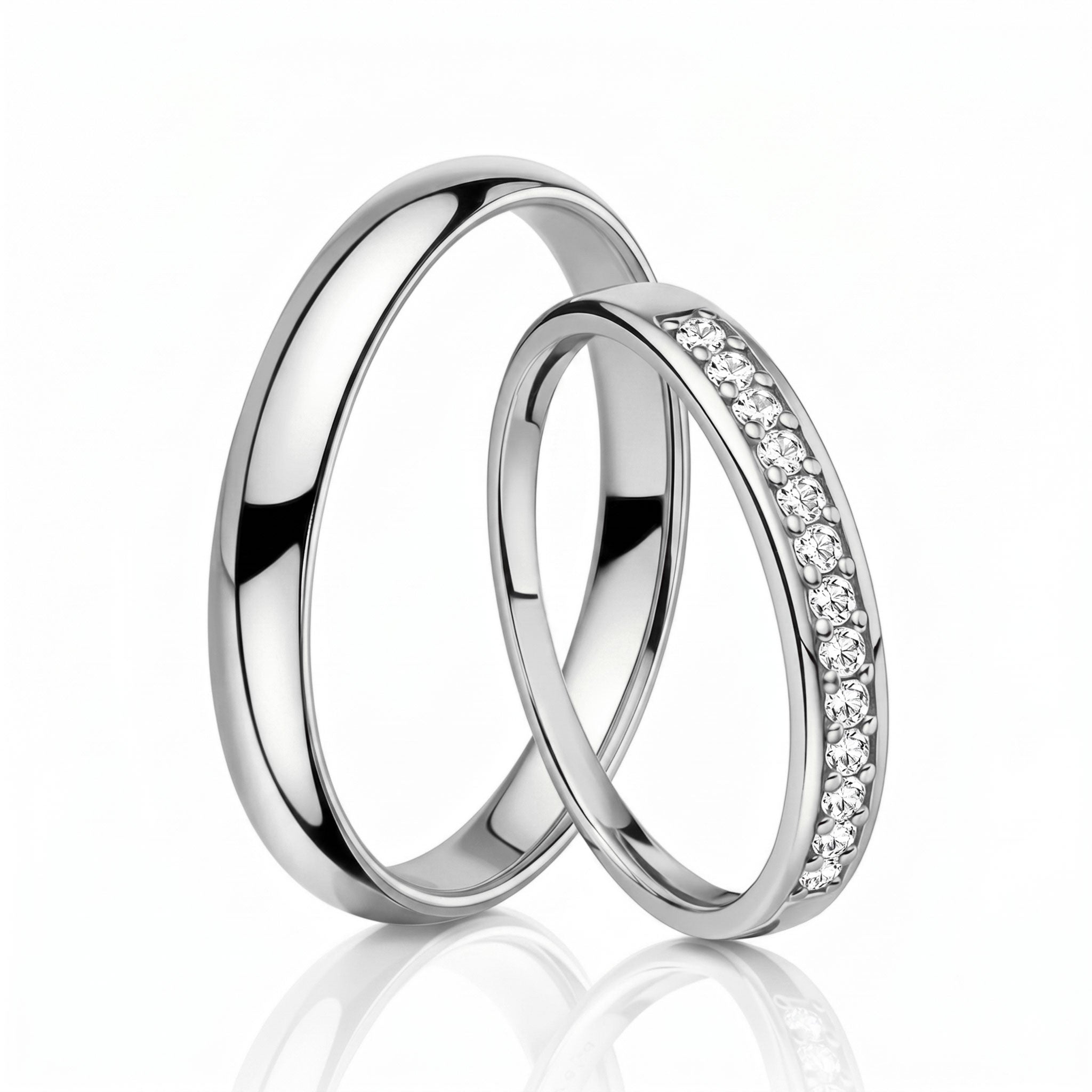 Gold rings - pair