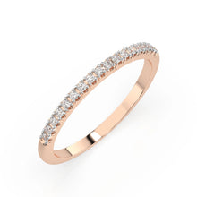 Obrúčka Laureia s diamantmi, ružové zlato — pohľad zboku