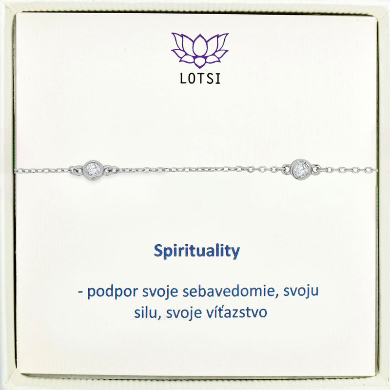 Silver anklet Spirituality