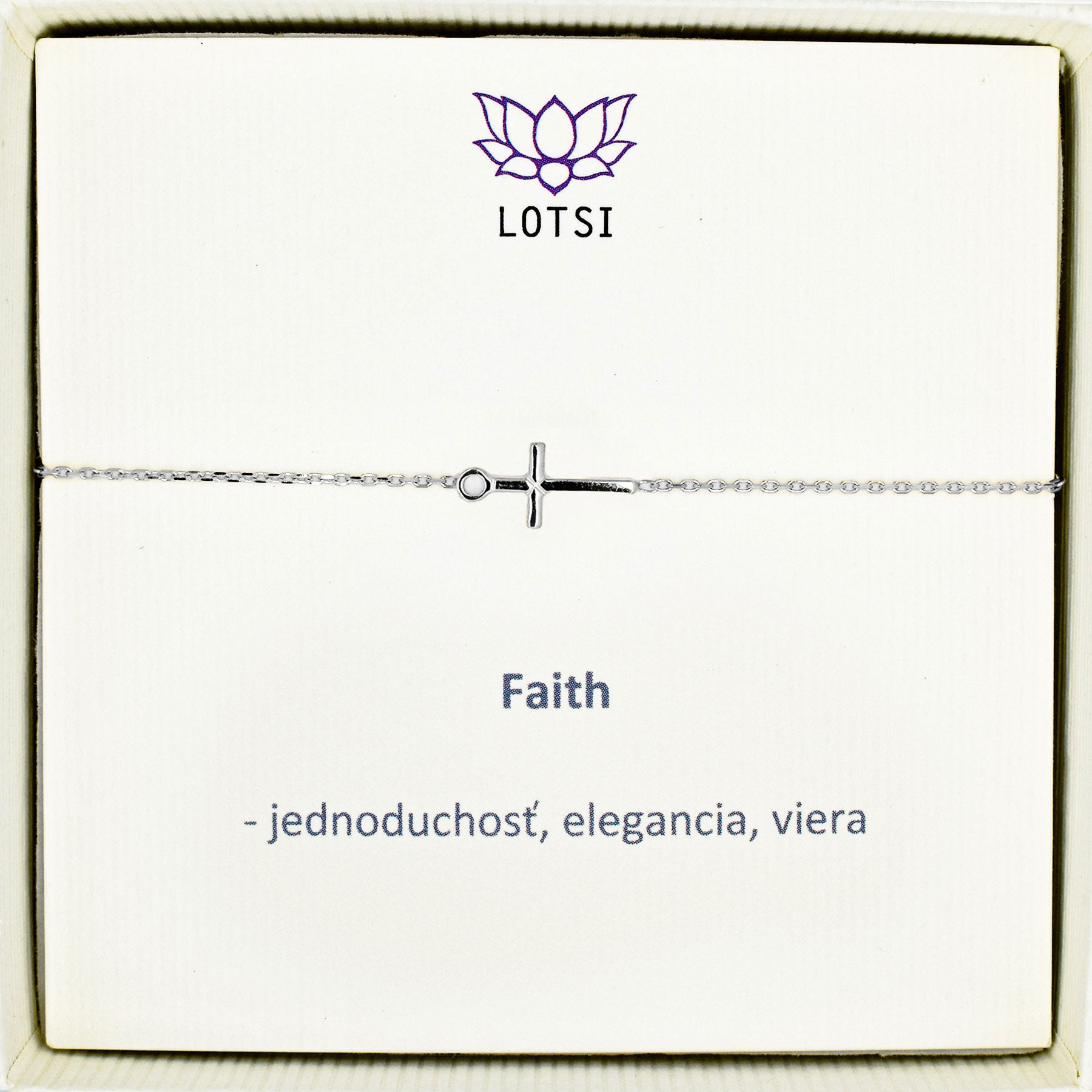 Faith gold bracelet