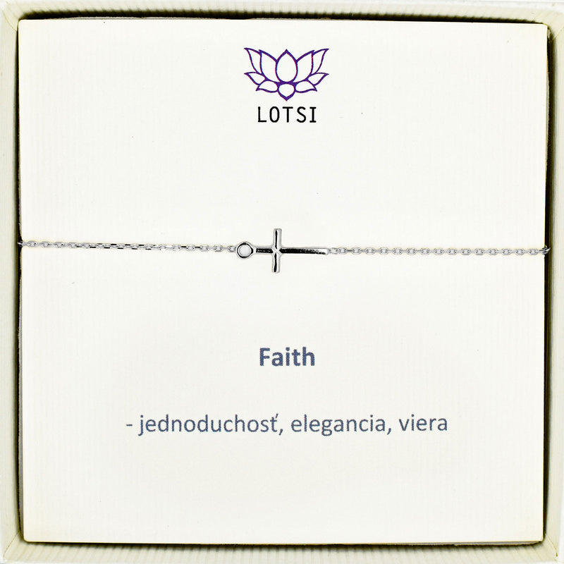 Faith gold bracelet