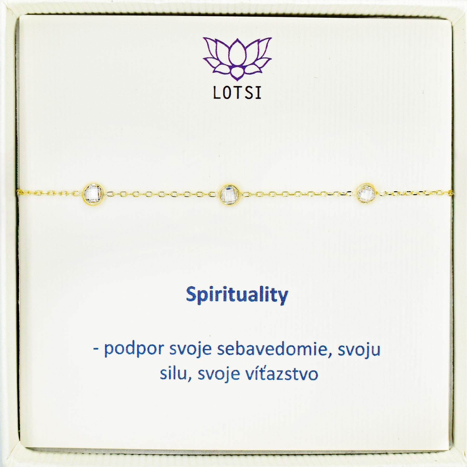 Spirituality gold bracelet