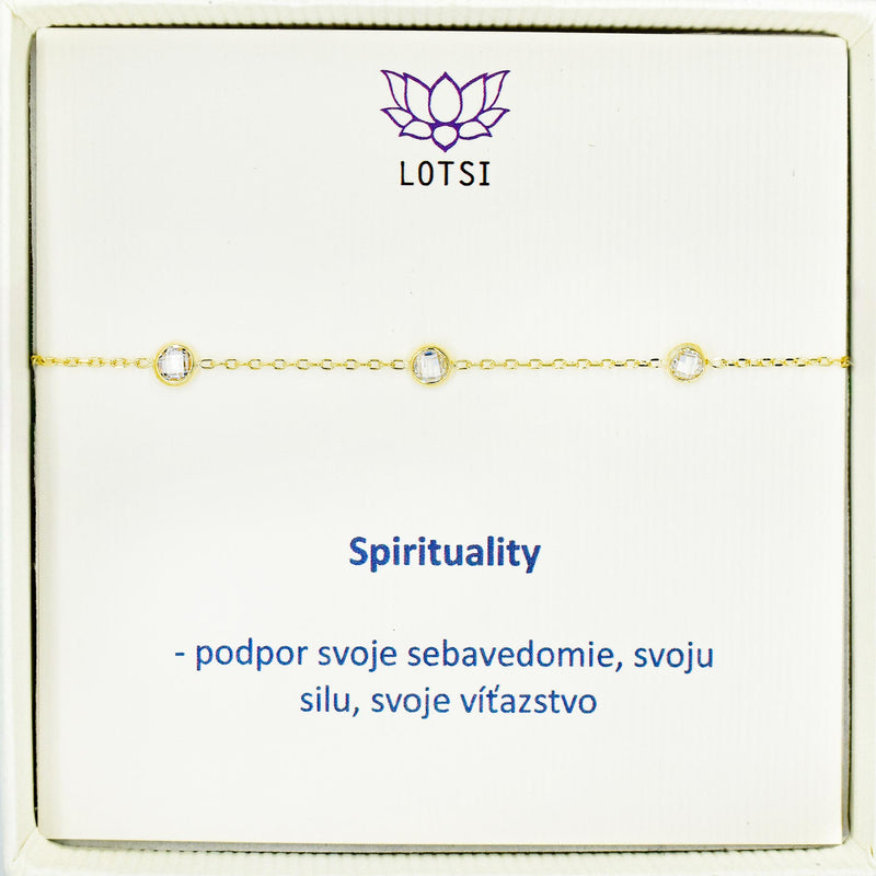 Spirituality gold bracelet