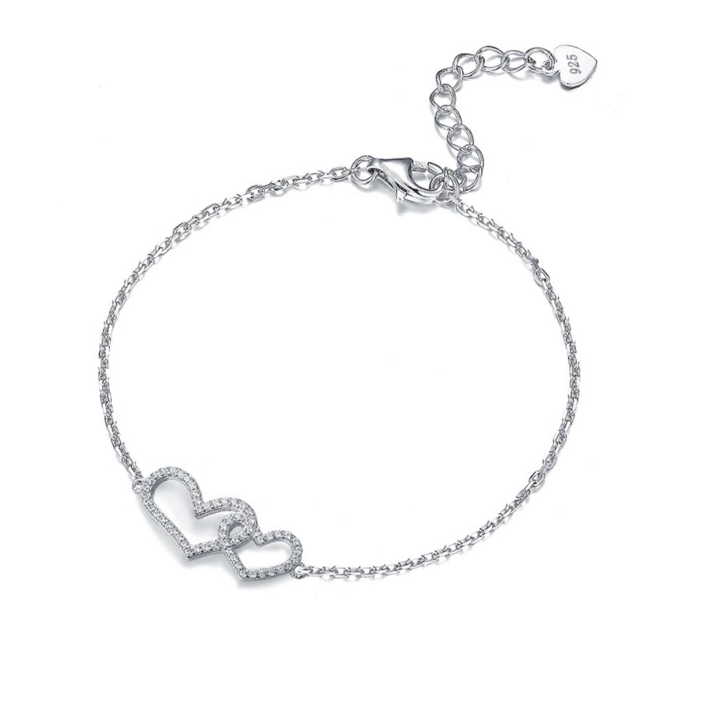 Silver bracelet Love