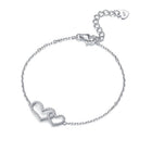 Silver bracelet Love