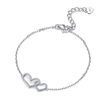 Silver bracelet Love