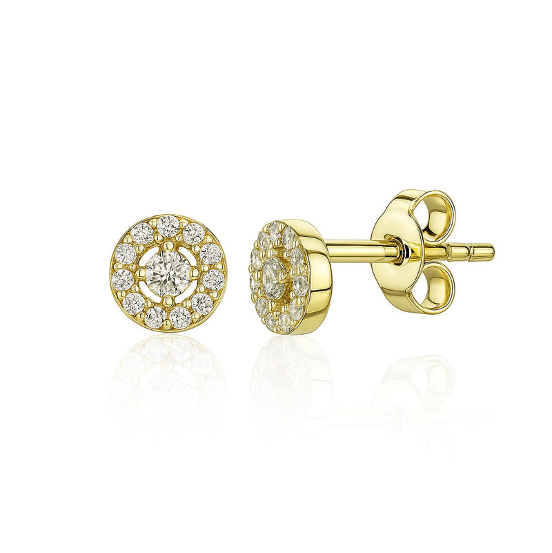 Gold earrings