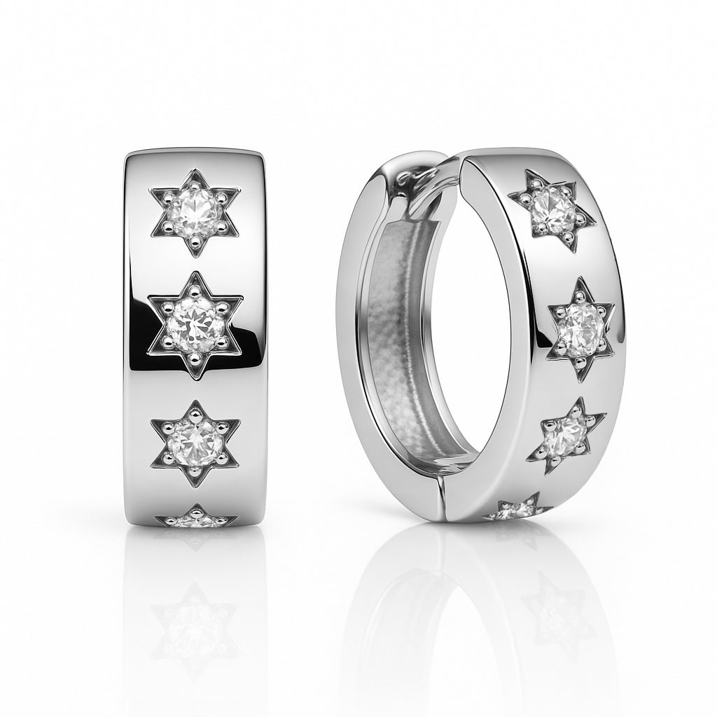Silver earrings