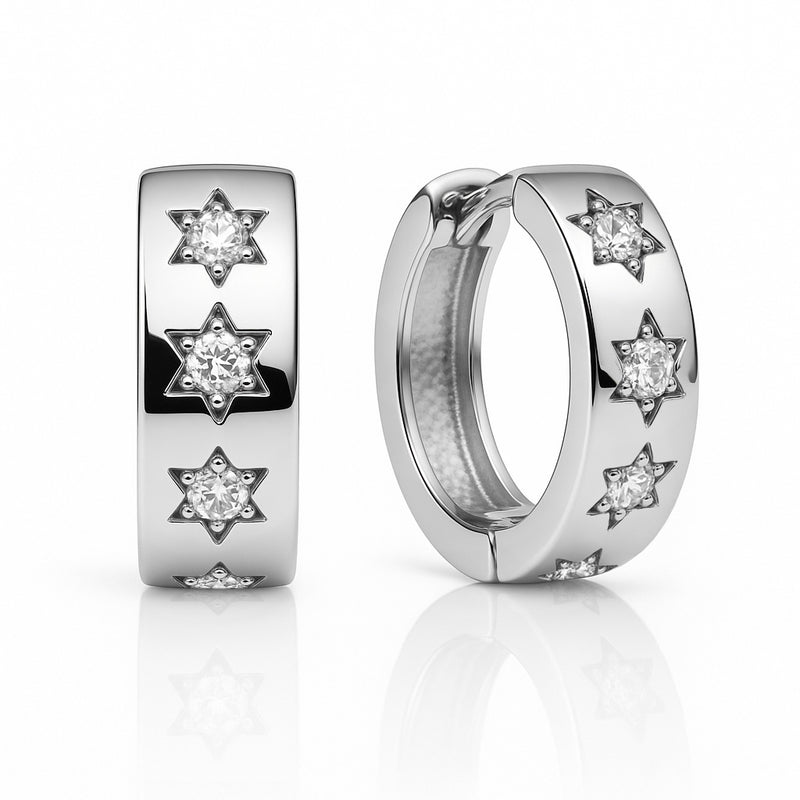 Silver earrings