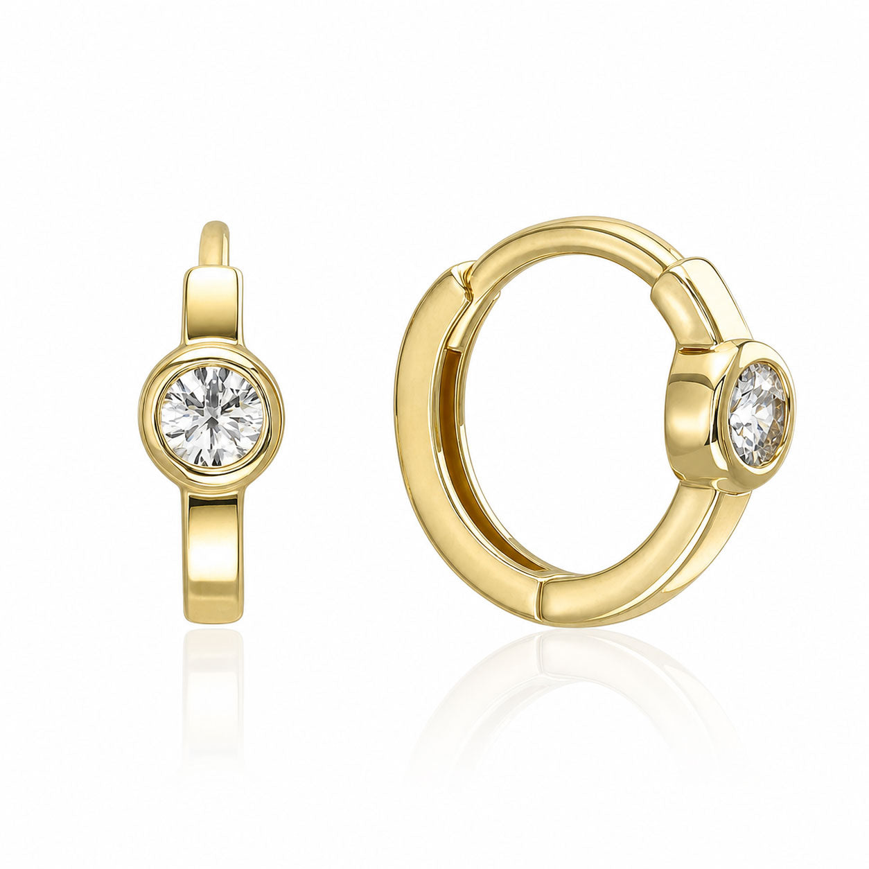Gold earrings