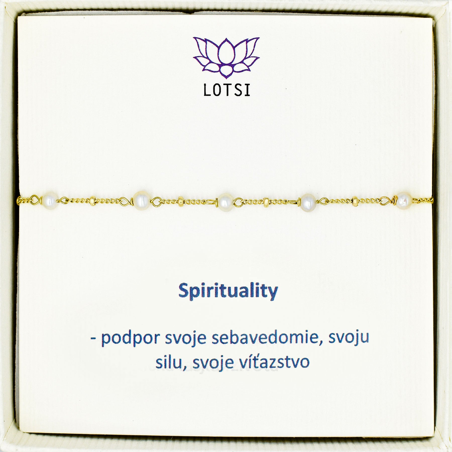 Spirituality gold bracelet