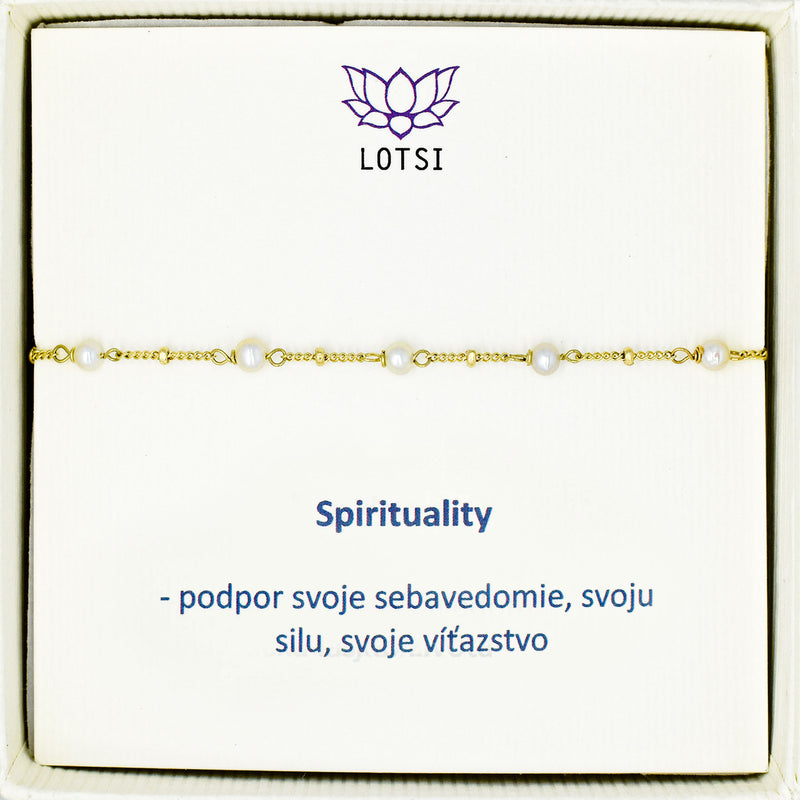 Spirituality gold bracelet