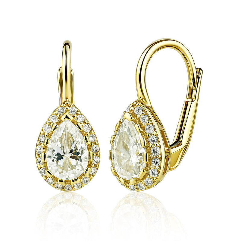 Gold earrings