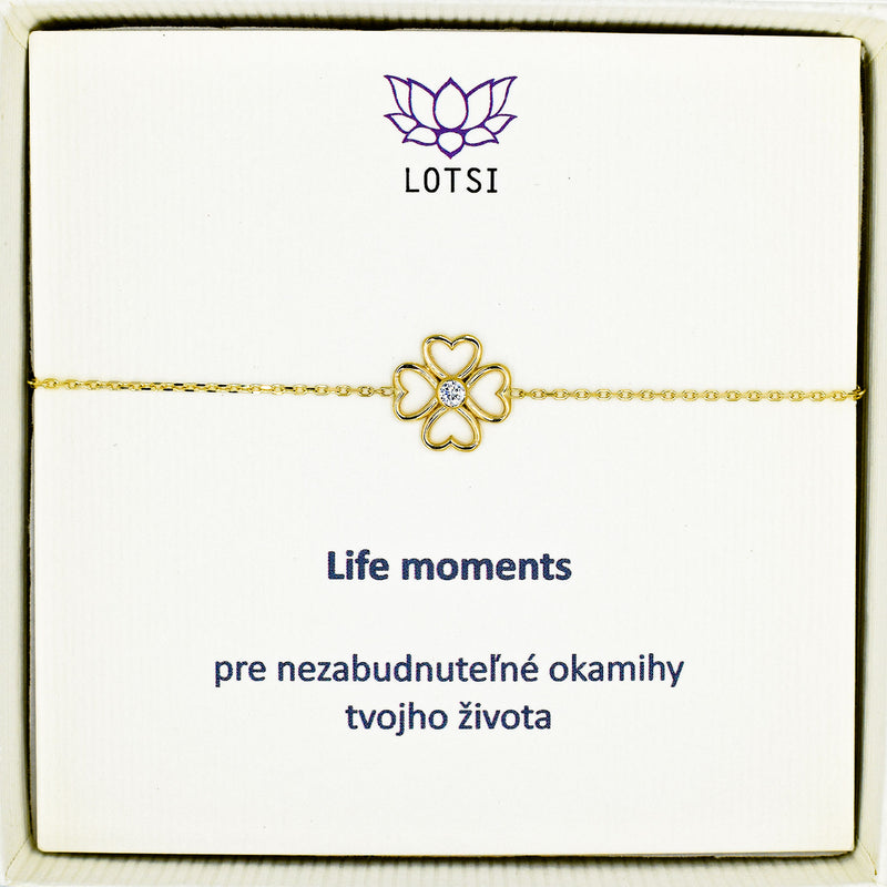 Life moments gold bracelet