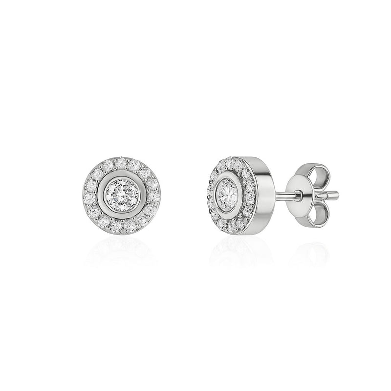 Silver earrings