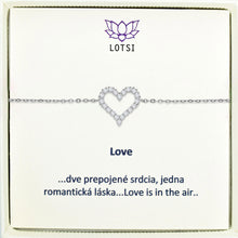 Silver bracelet Love