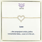 Silver bracelet Love