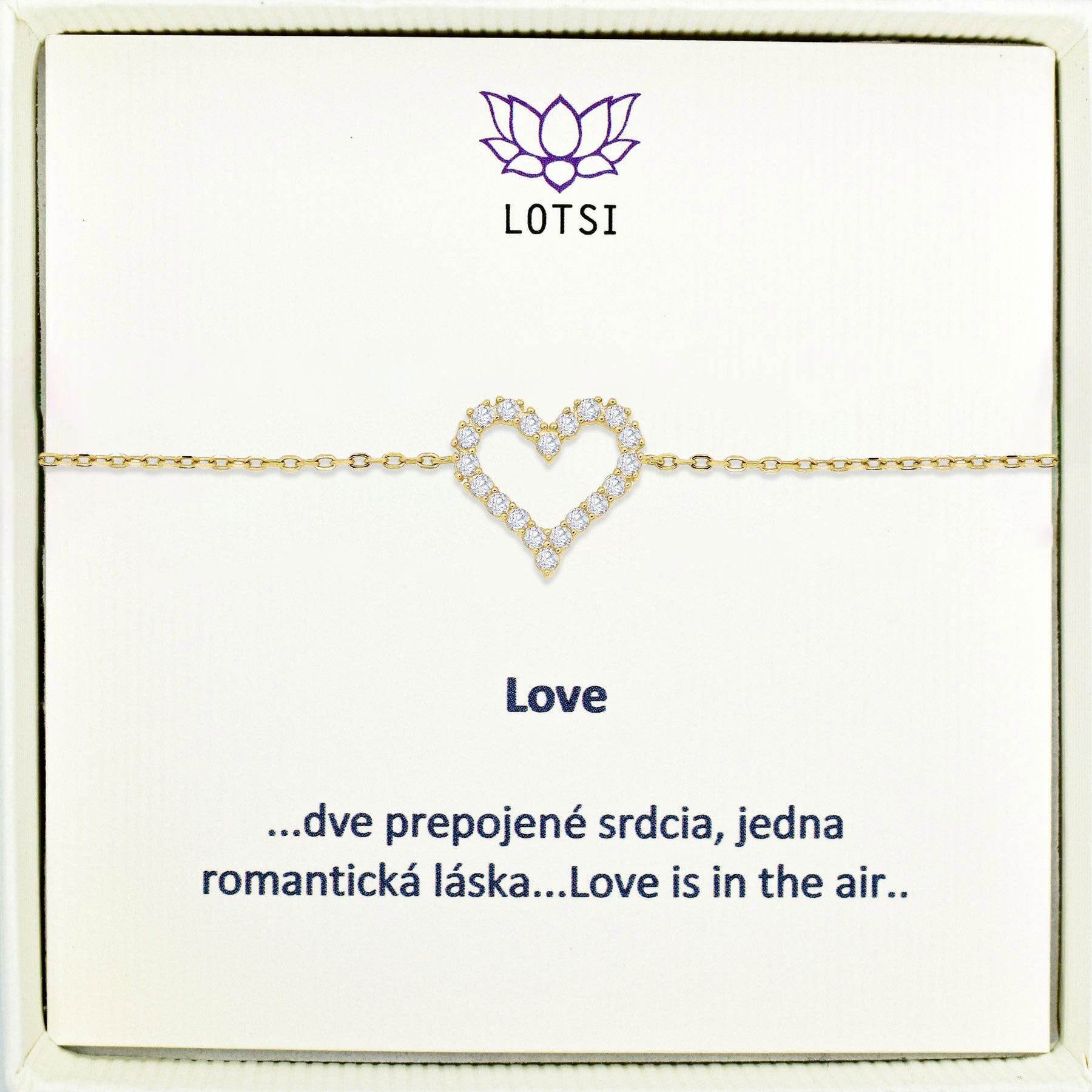 Silver bracelet Love
