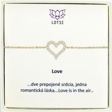 Silver bracelet Love