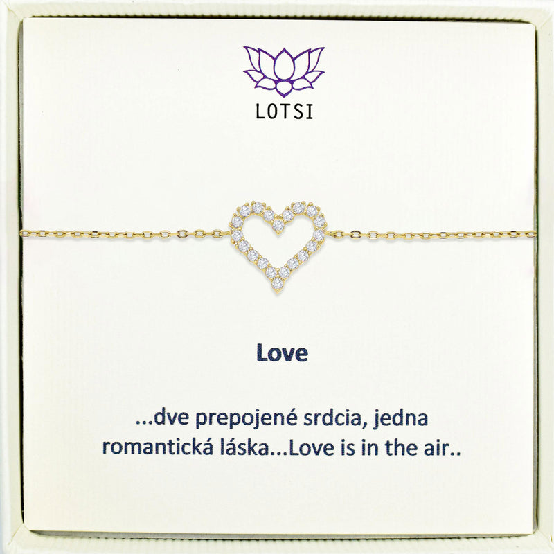 Silver bracelet Love