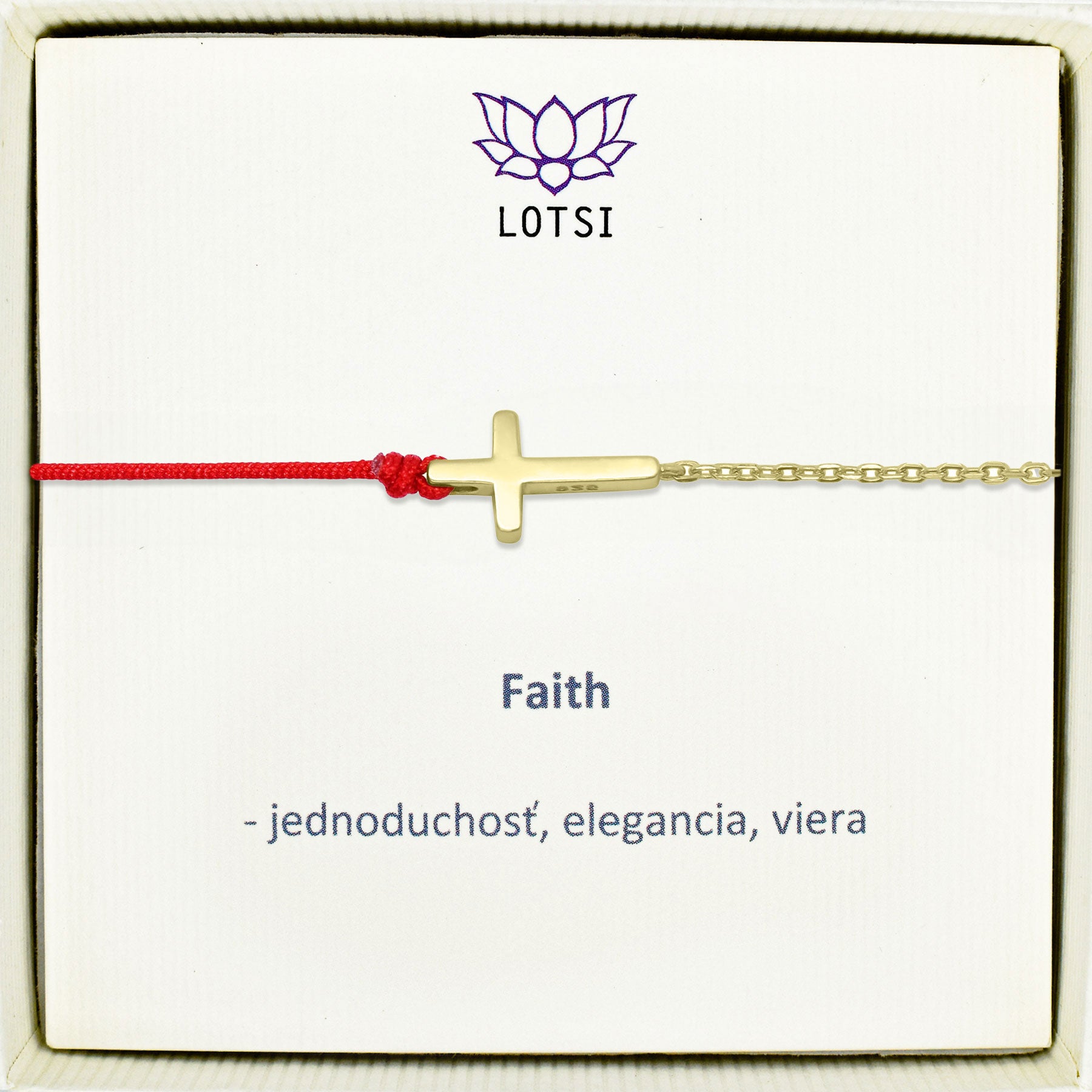 Silberarmband Faith