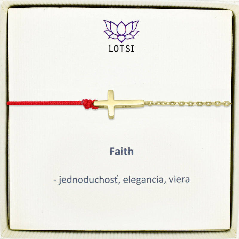 Silver bracelet Faith