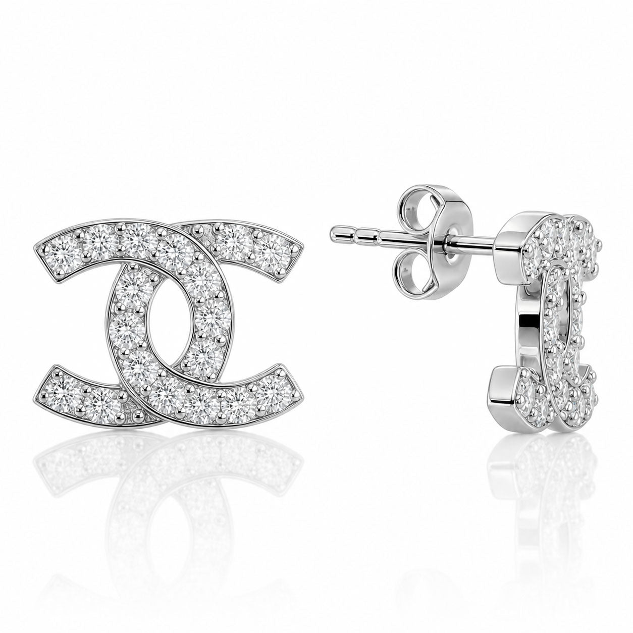 Silver earrings