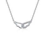 Silver chain Angel wings