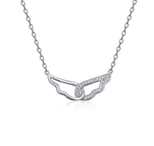 Silver chain Angel wings