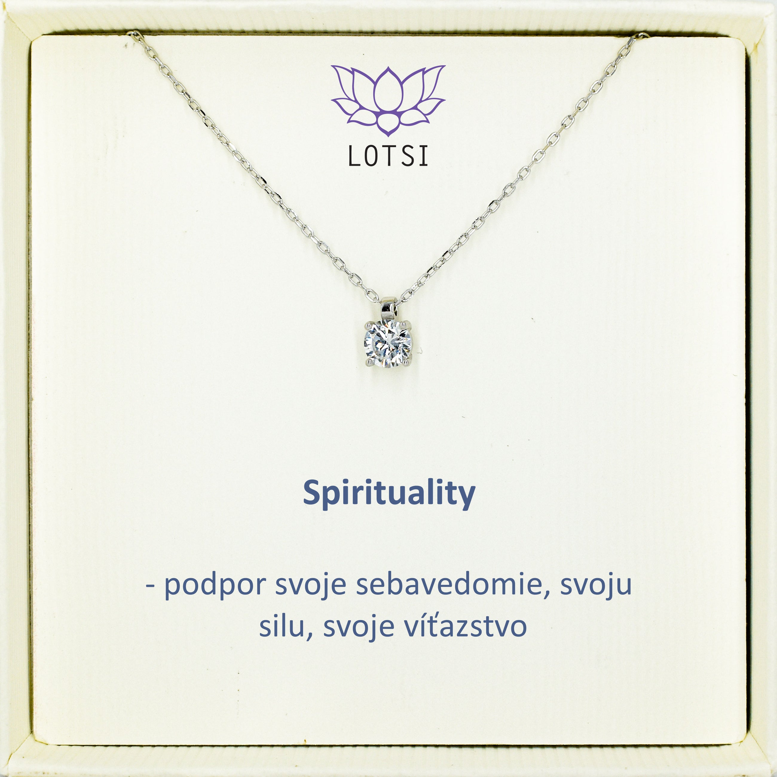 Strieborná retiazka Spirituality
