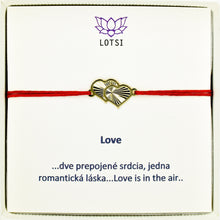 Gold bracelet Love