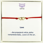 Gold bracelet Love