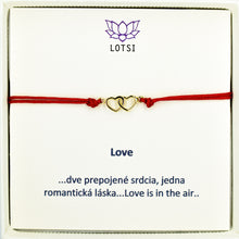 Gold bracelet Love