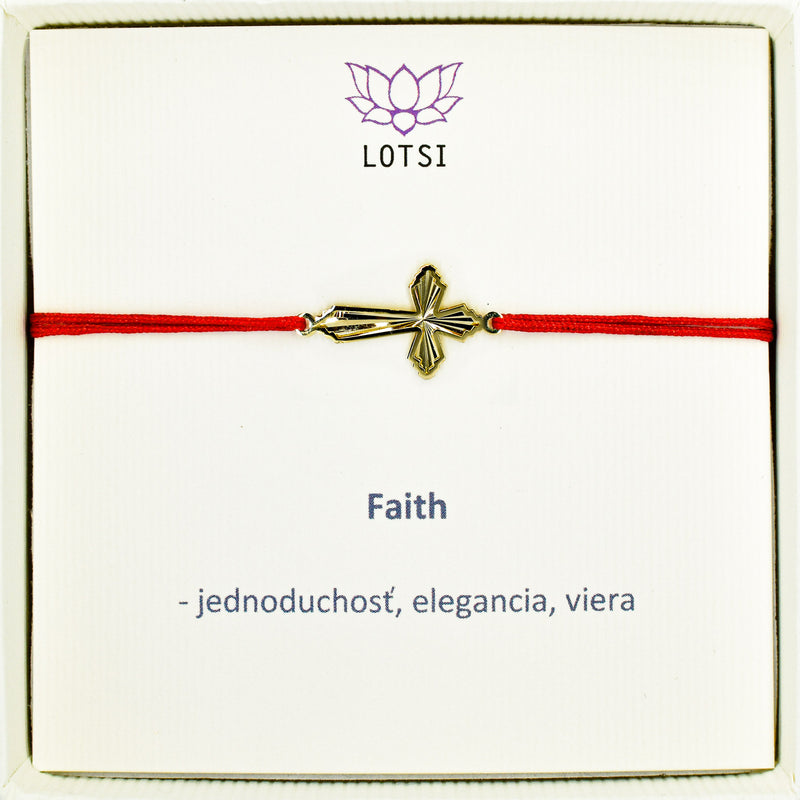 Faith gold bracelet