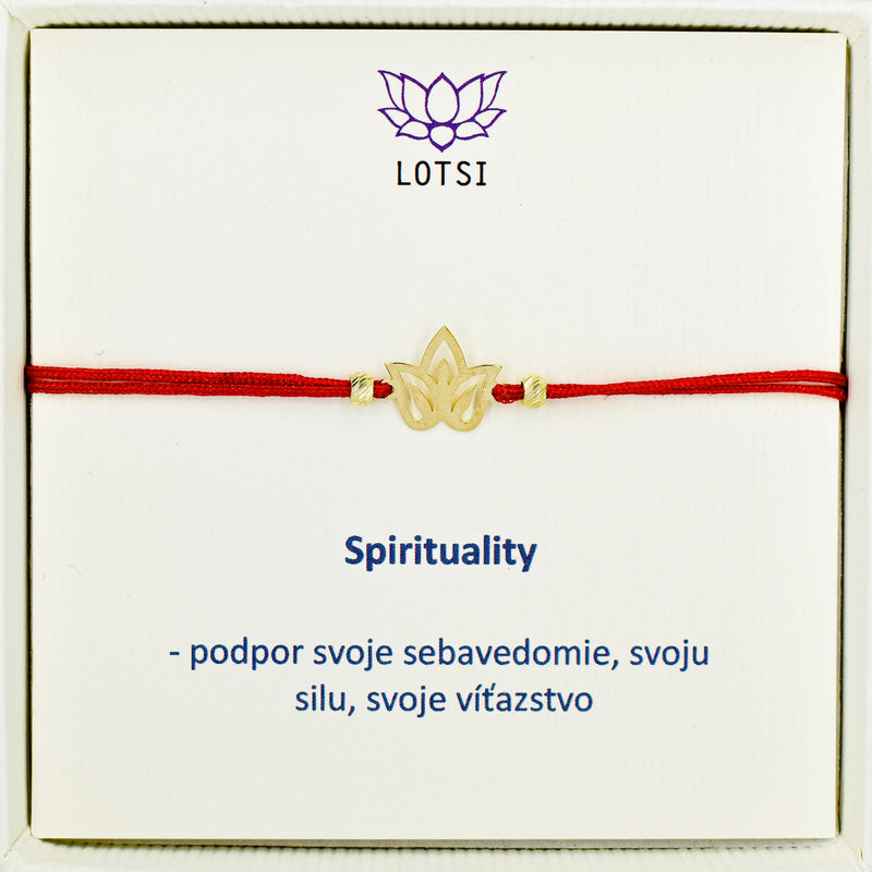 Spirituality gold bracelet