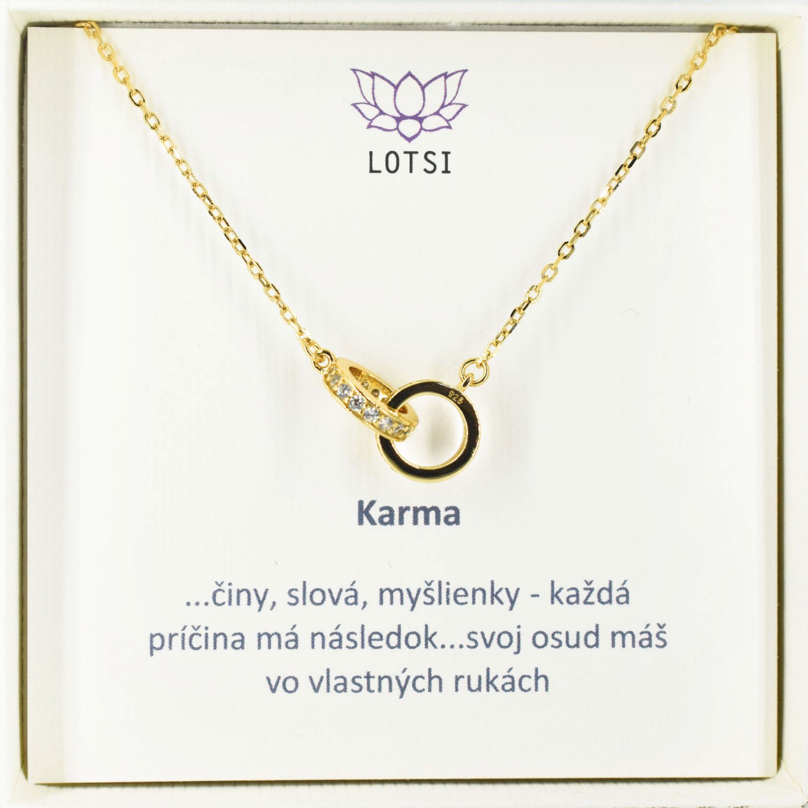 Silberkette Karma