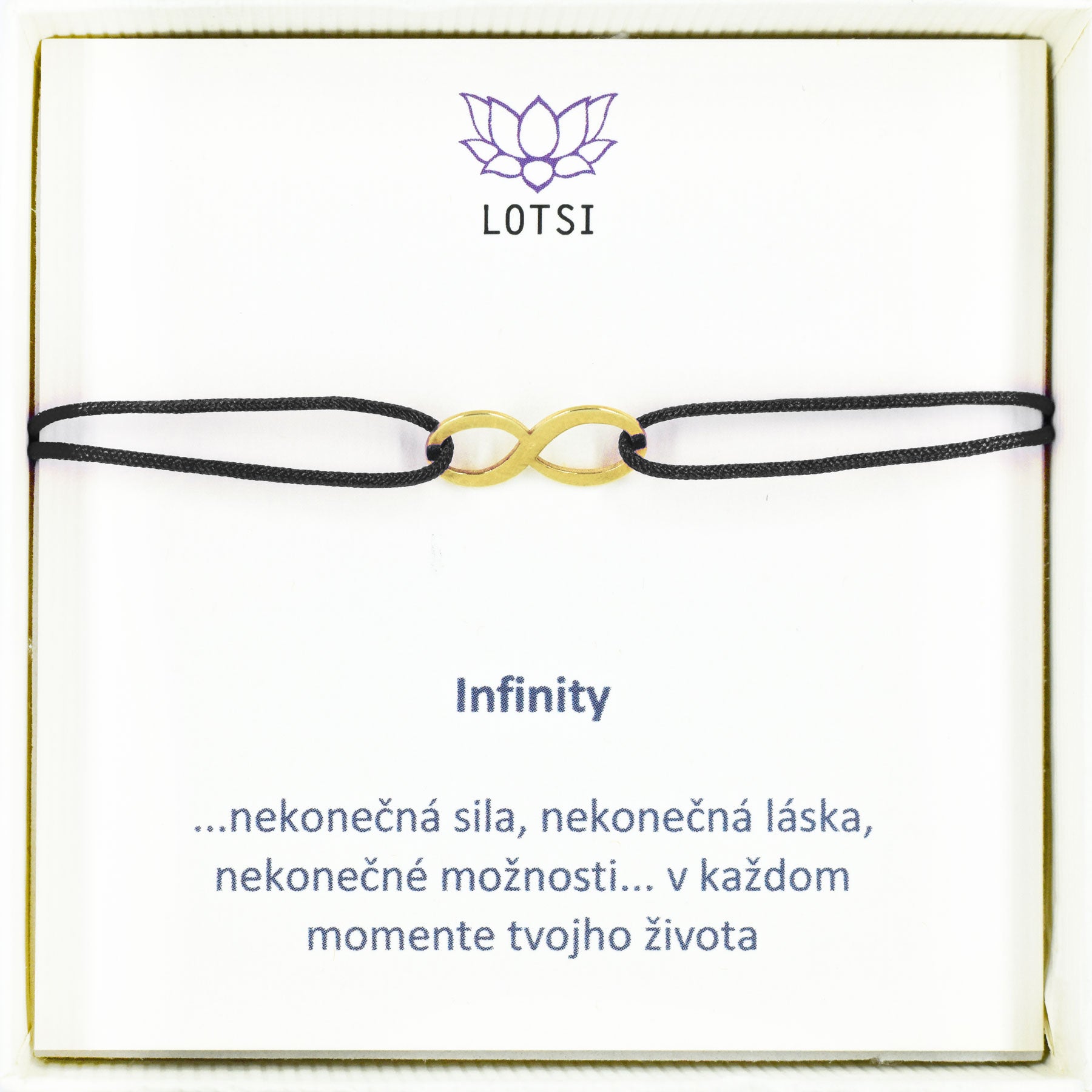 Infinity gold bracelet