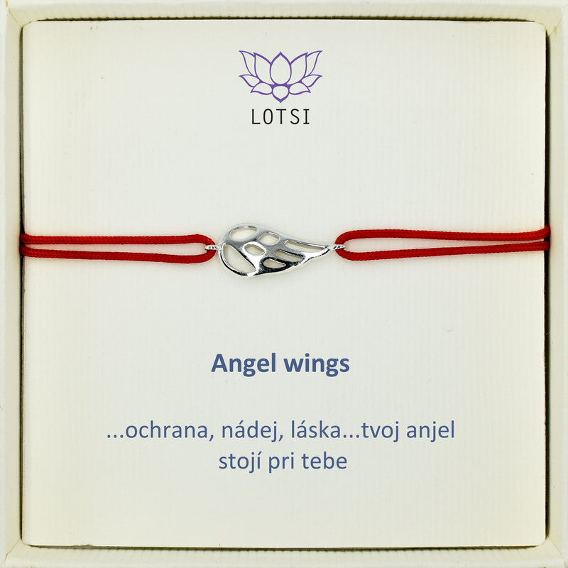 Silver bracelet Angel wings
