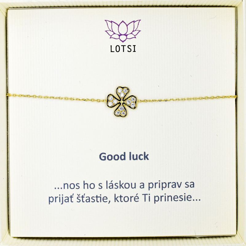 Good luck gold bracelet