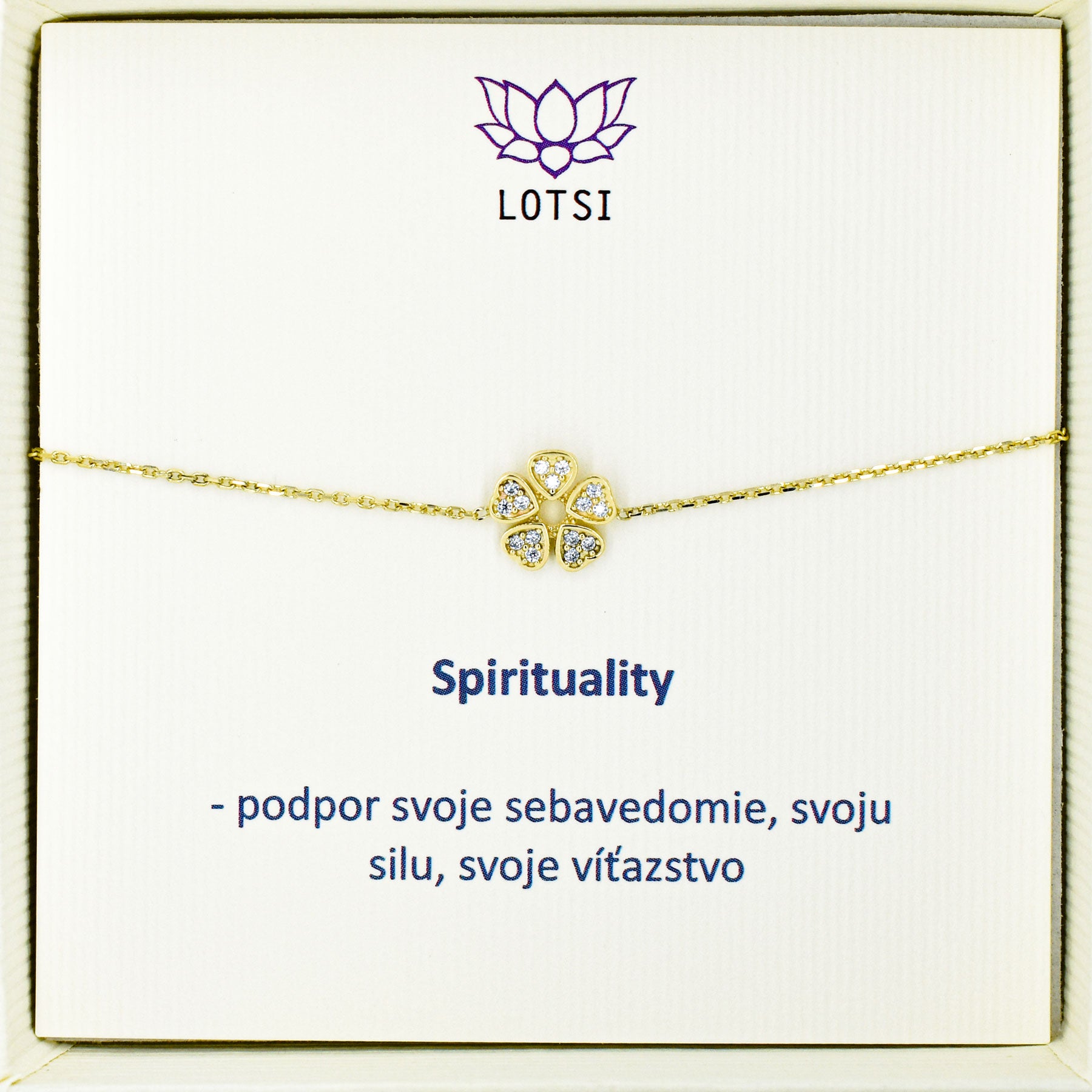 Spirituality gold bracelet