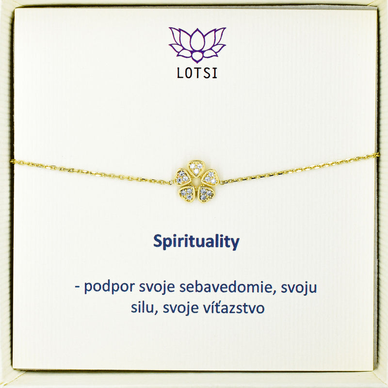 Spirituality gold bracelet