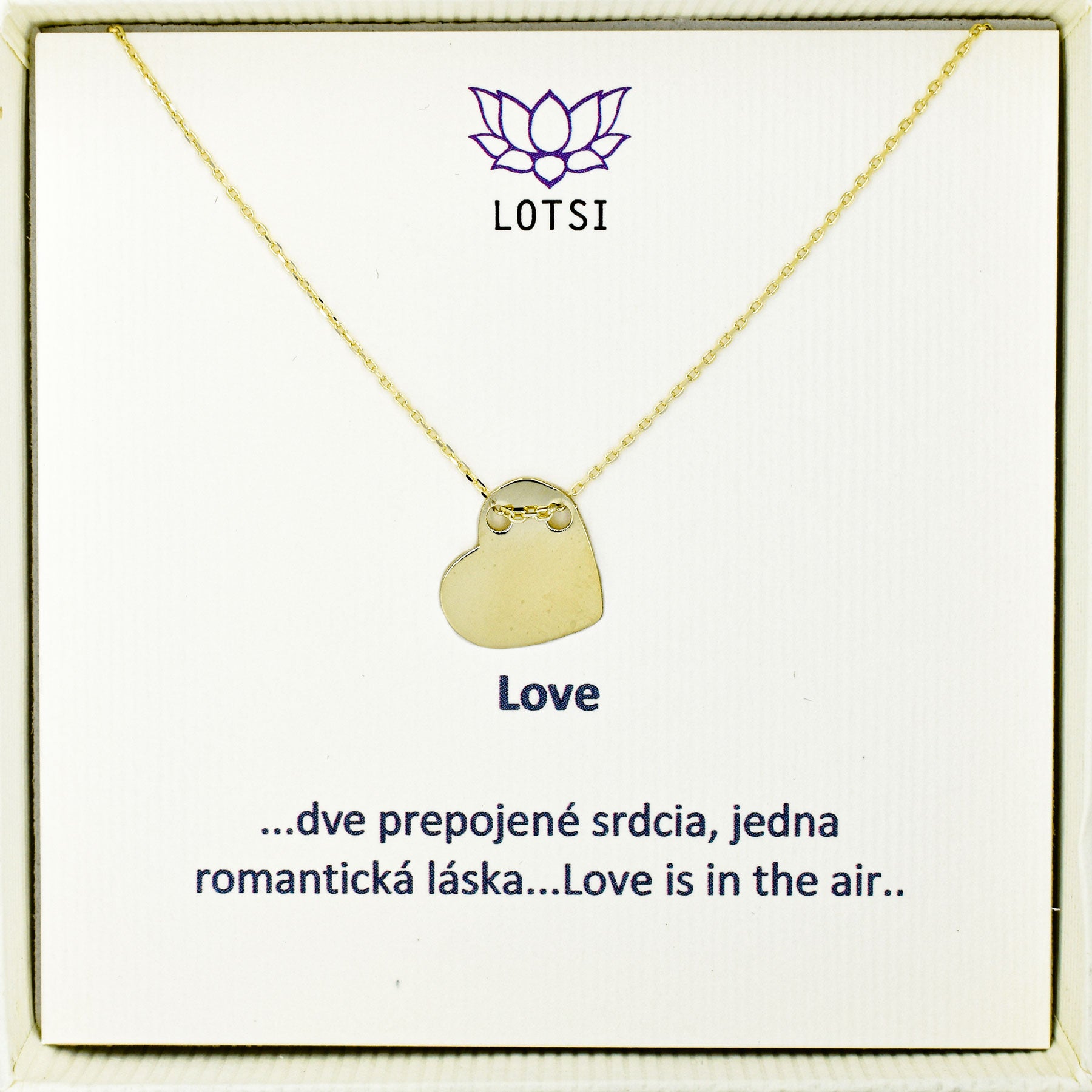 Gold chain Love