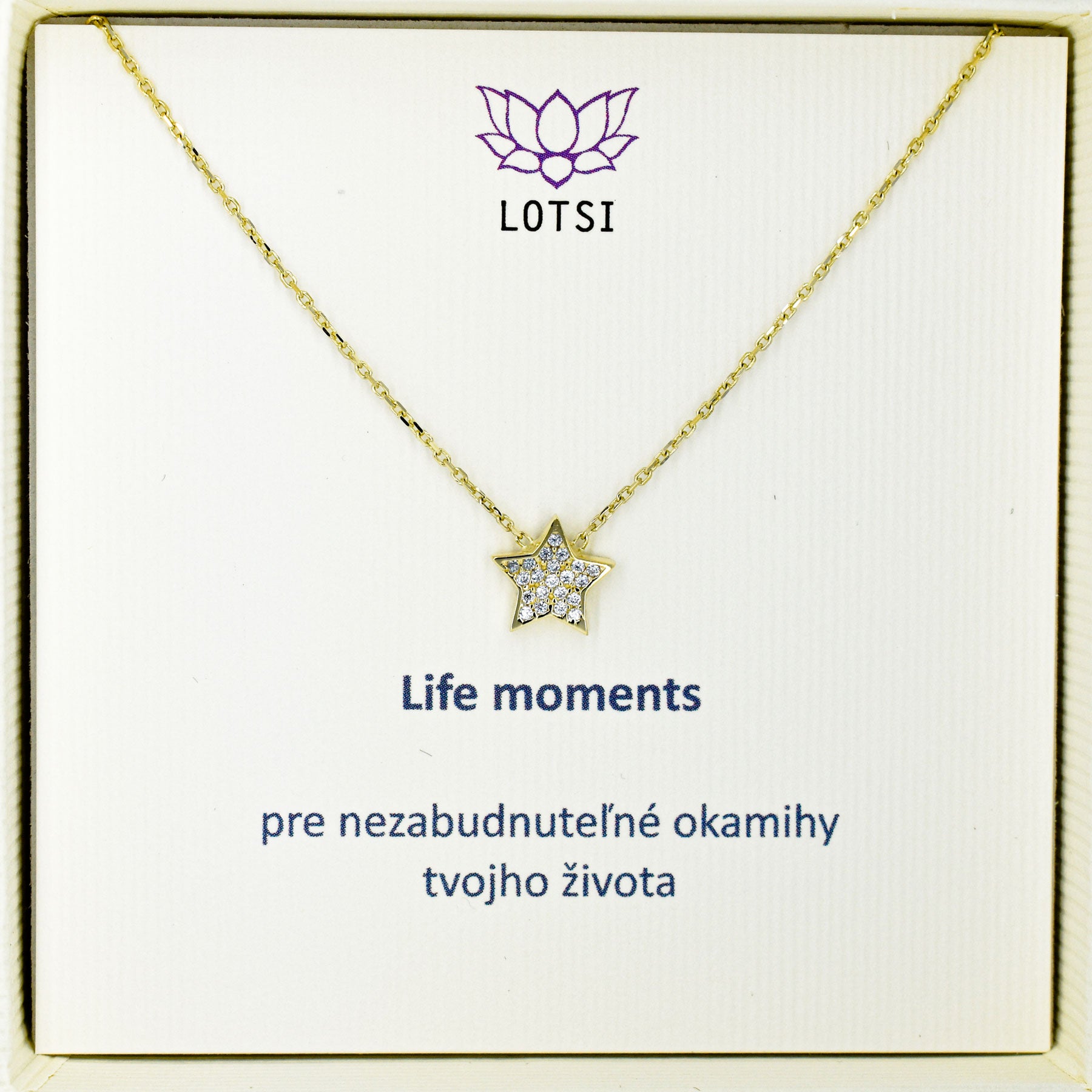 Life moments gold chain