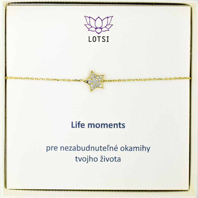 Life moments gold bracelet